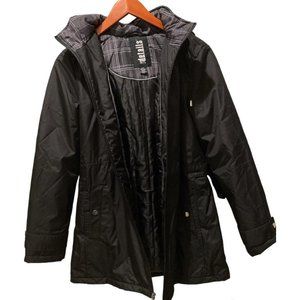 New INTL d.e.t.a.i.l.s Women's Zip Front Hooded Winter Coat Jacket